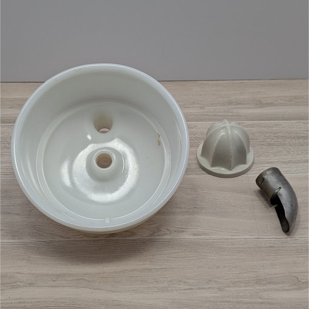 Vintage Sunbeam Citrus Juicer Parts Lot — 3 Pieces — Reamer Spout Bowl